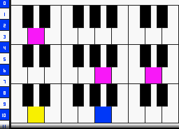 Solo Screen: Triple Row Piano